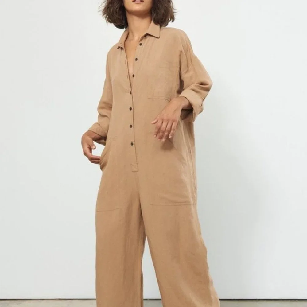 Mara Hoffman Women's Jumpsuits | Agatha jumpsuit Khaki NWT - Picture 2 of 10